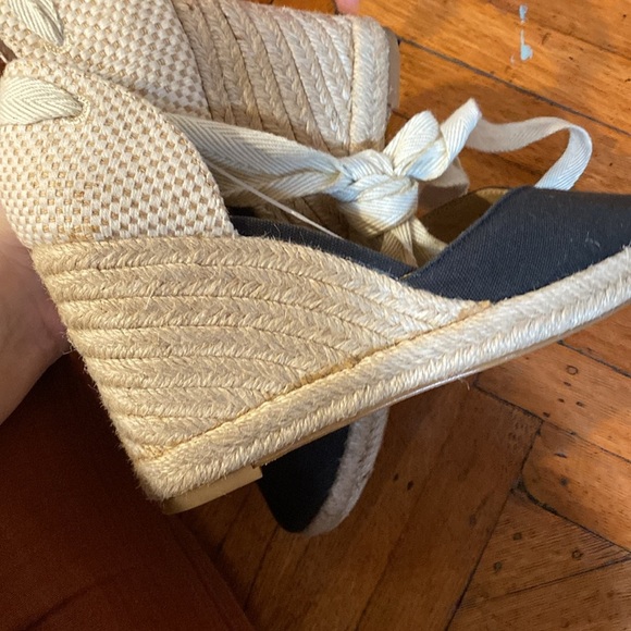 Reformation / Camille black cream wedge espadrille 6 - Picture 5 of 7